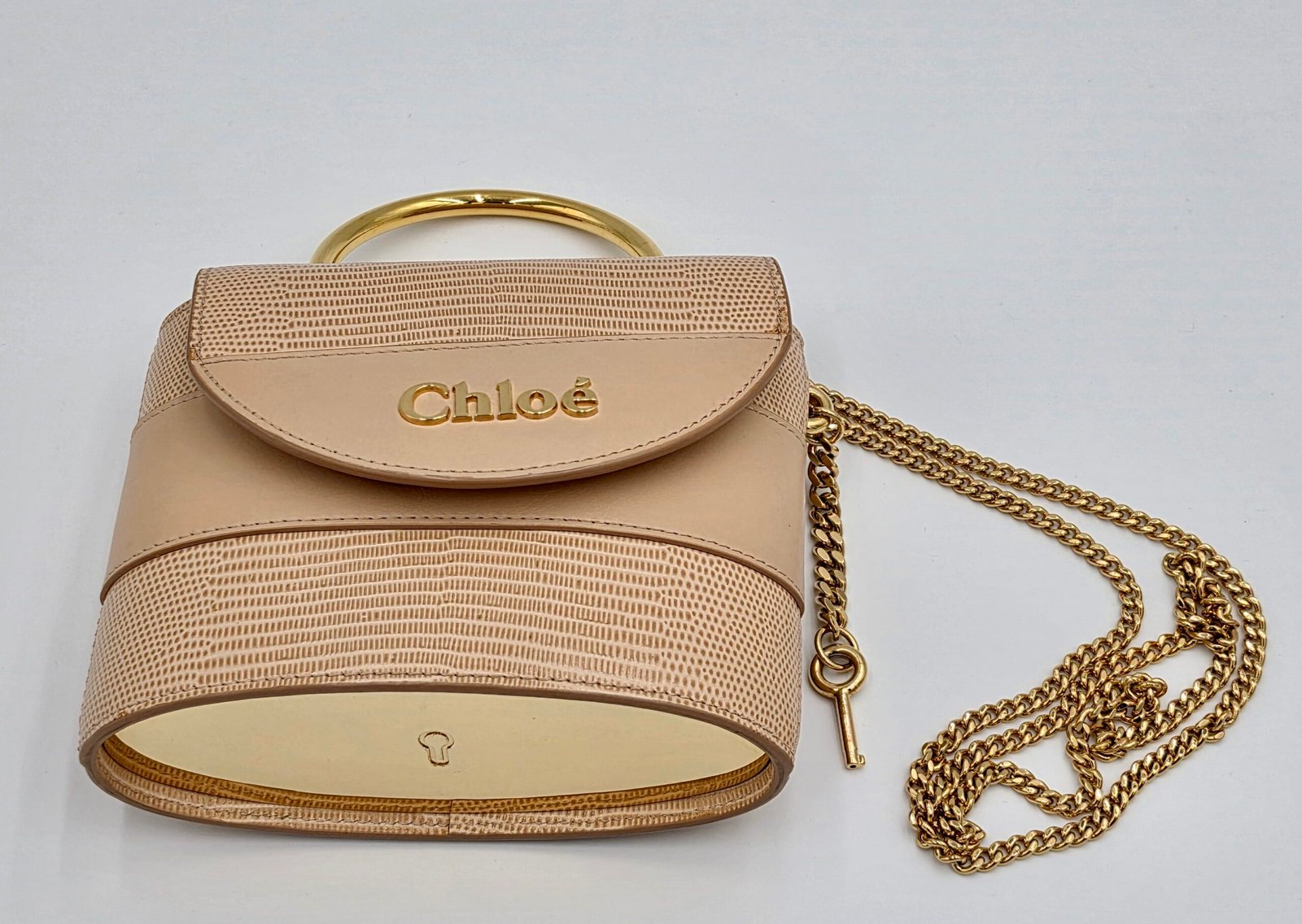 CHOLÉ CHOLÉ Aby Tan Leather Chain Bag - Image 1